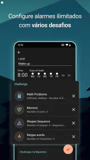 Desafios Despertador com jogos screenshot 2