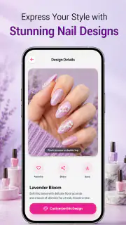 Designs e ideias de nail art screenshot 5