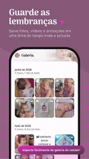 Diário, Vídeos e Saúde do Bebê screenshot 2