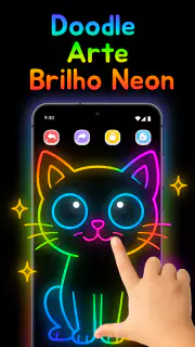 Doodle Arte: Brilho Neon screenshot 2