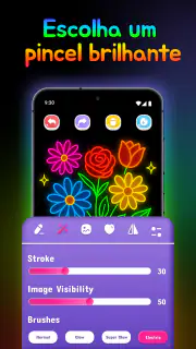 Doodle Arte: Brilho Neon screenshot 4