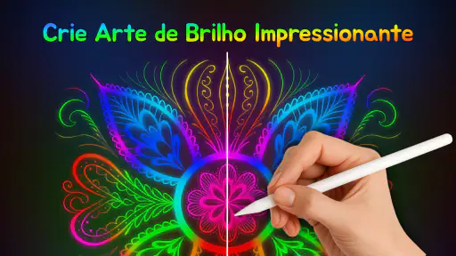 Doodle Arte: Brilho Neon screenshot 8