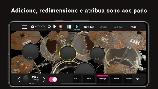 DrumKnee Bateria Eletrônica 3D screenshot 2