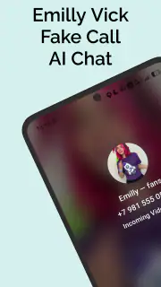 Emilly Vick Fake Call & Chat screenshot 1