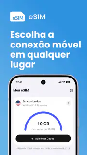 eSIM Viagens e Dados Móveis screenshot 1