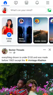 Facebook screenshot 1