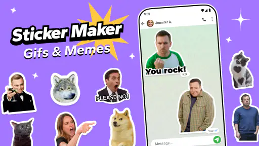 Fazer Figurinhas: GIFs e Memes screenshot 1