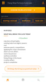 Feng Shui Fortune Calendar screenshot 6