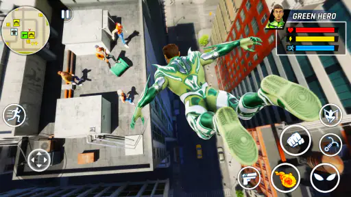 Flying Rope Hero: City Fighter screenshot 2
