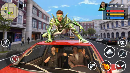 Flying Rope Hero: City Fighter screenshot 6