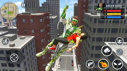 Flying Rope Hero: City Fighter screenshot 7