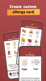 Food Allergy Card screenshot 2