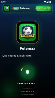 Futemax Futebol daHora Ao Vivo screenshot 1
