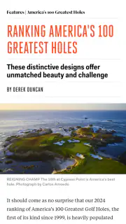 Golf Digest Magazine screenshot 2