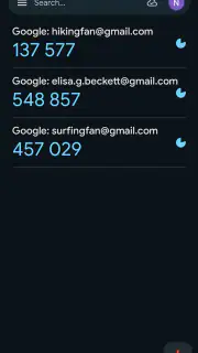 Google Authenticator screenshot 6