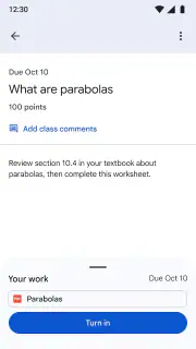 Google Sala de Aula screenshot 7