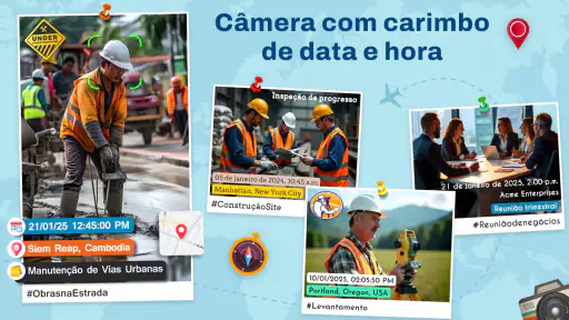GPS carimbo Data e Hora Câmera screenshot 1