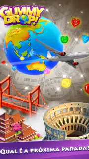 Gummy Drop! Combinar 3 e criar screenshot 5