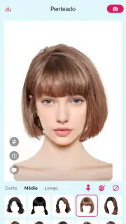 Hairstyle Try On: Mudar Cabelo screenshot 1
