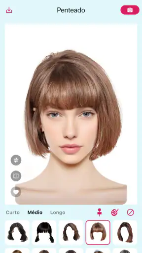 Hairstyle Try On: Mudar Cabelo screenshot