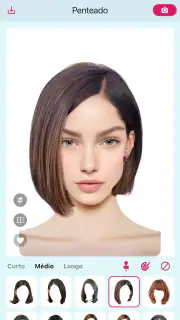Hairstyle Try On: Mudar Cabelo screenshot 2