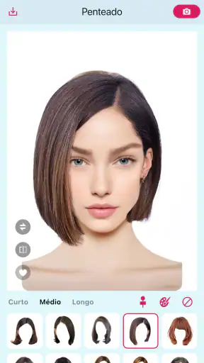 Hairstyle Try On: Mudar Cabelo screenshot