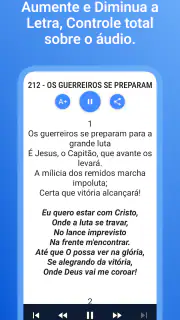 Harpa Cristã: Hinos com áudio screenshot 2