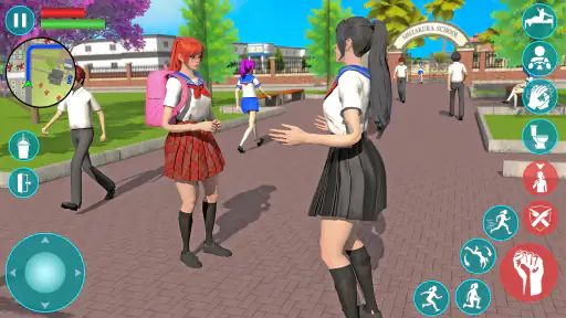 High School Anime Simulator 3D screenshot 1