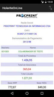 HoleriteOnLine screenshot 5