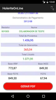 HoleriteOnLine screenshot 6