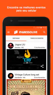 IngressoLive screenshot 1