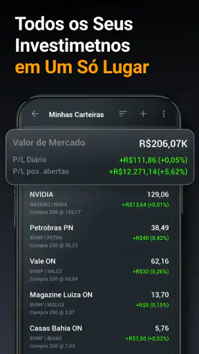 Investing.com Bolsa de Valores screenshot