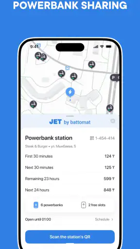 JET – e-scooter rental screenshot