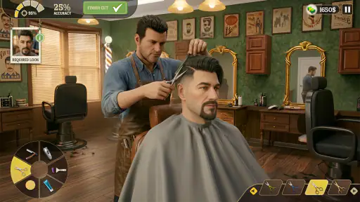 Jogo corte de cabelo barbearia screenshot 3