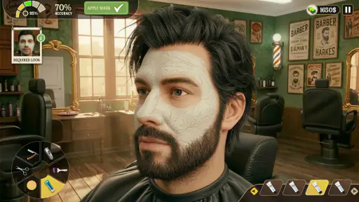 Jogo corte de cabelo barbearia screenshot 4