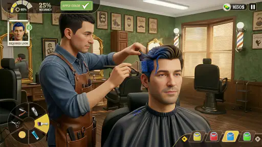 Jogo corte de cabelo barbearia screenshot 5