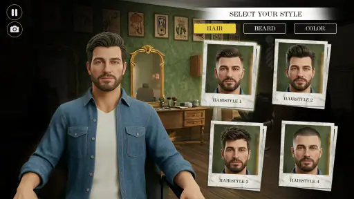 Jogo corte de cabelo barbearia screenshot 6