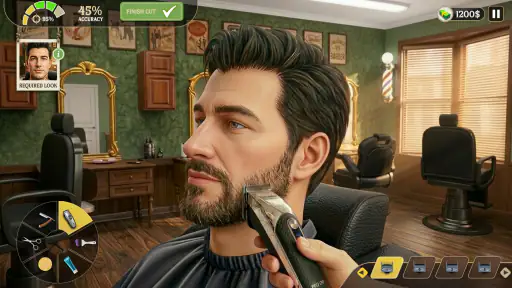 Jogo corte de cabelo barbearia screenshot 7
