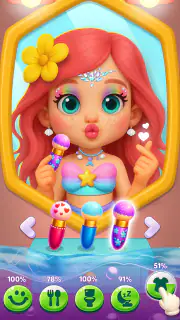 Jogo Creche da Sereia screenshot 2