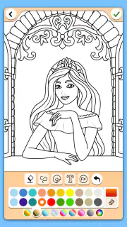 Jogo De Pintar Princesa screenshot 2