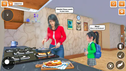 Jogo Virtual Solteira mamãe 3D screenshot 2