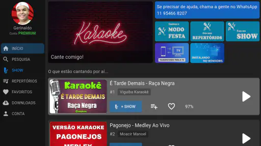 Karaokê Show - Playbacks screenshot 7