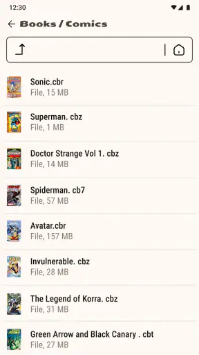 Leitor de quadrinhos (cbz/cbr) screenshot