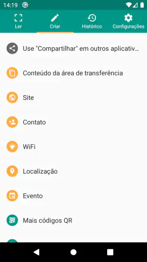 Leitor QR Code screenshot