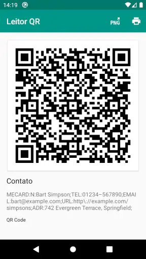 Leitor QR Code screenshot