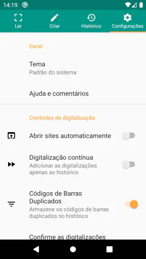 Leitor QR Code screenshot
