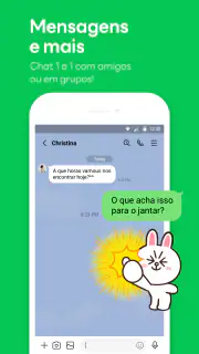 LINE: Chamadas & Mensagens screenshot 1