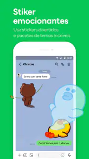 LINE: Chamadas & Mensagens screenshot 2