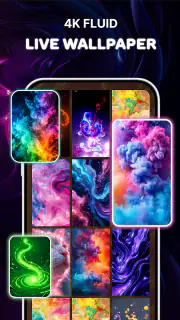 Live Wallpaper 4K: Magic Fluid screenshot 1