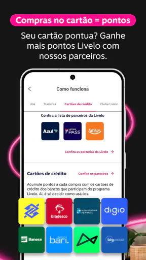Livelo: juntar e trocar pontos screenshot